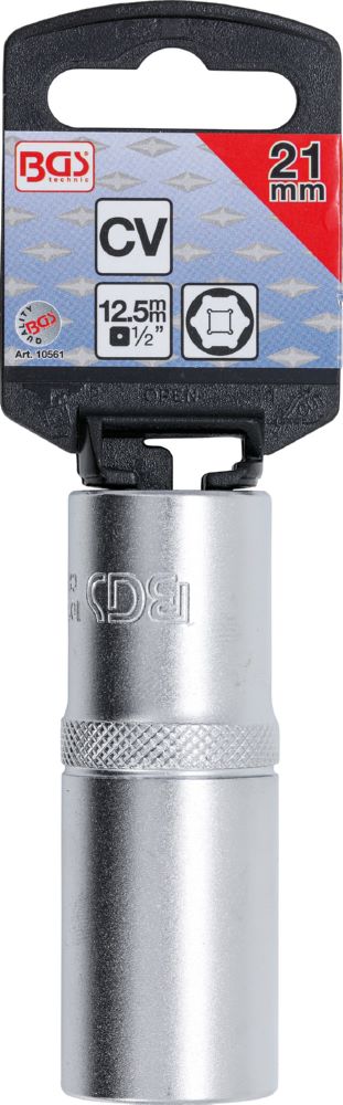 Produktbild BGS Steckschlüssel Einsatz 21 mm Sechskant tief Antrieb Innenvierkant 12,5 mm bild 2