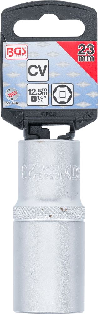 Produktbild BGS Steckschlüssel Einsatz 23 mm Sechskant tief Antrieb Innenvierkant 12,5 mm bild 3