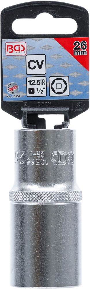 Produktbild BGS Steckschlüssel Einsatz 26 mm Sechskant tief Antrieb Innenvierkant 12,5 mm bild 3