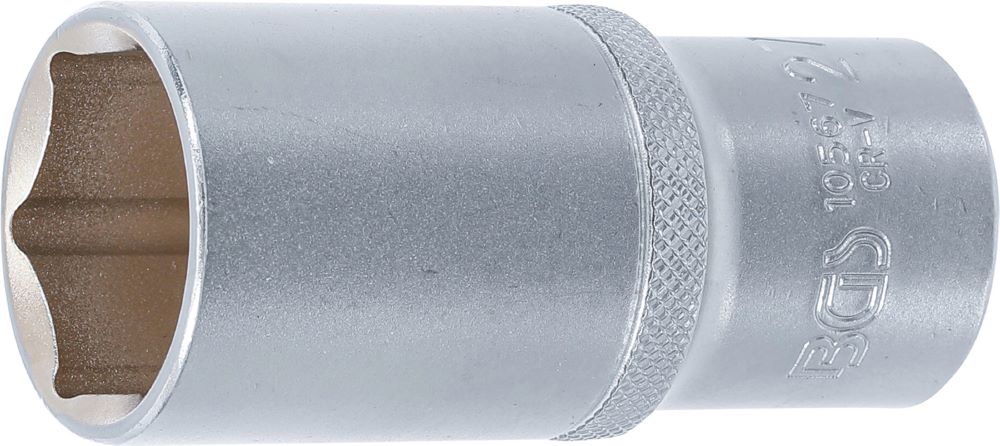 Produktbild BGS Steckschlüssel Einsatz 27 mm Sechskant tief Antrieb Innenvierkant 12,5 mm