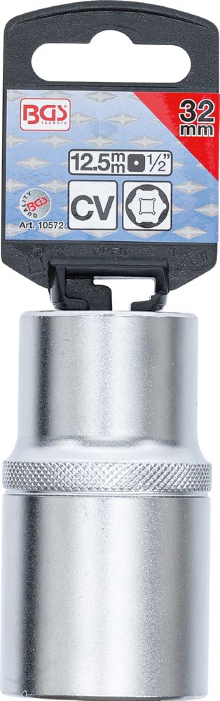 Produktbild BGS Steckschlüssel Einsatz 32 mm Sechskant tief Antrieb Innenvierkant 12,5 mm bild 3