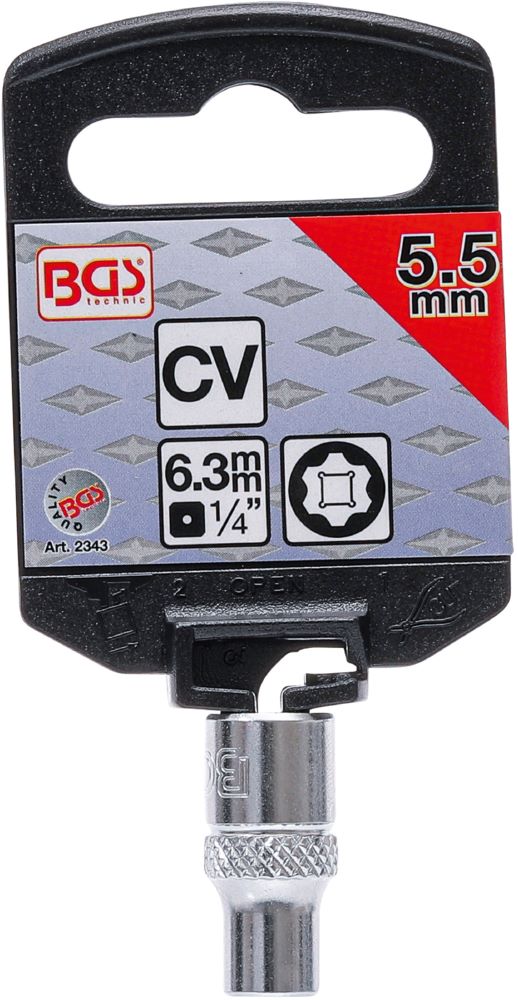 Produktbild Steckschlüssel Einsatz Super Lock Innenvierkant 1/4 Zoll 5,5 mm bild 3