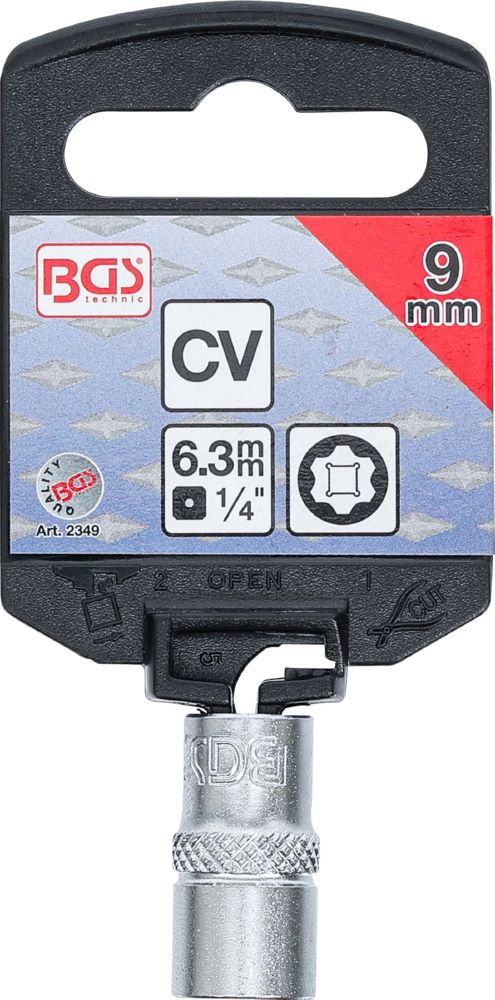 Produktbild Steckschlüssel Einsatz Super Lock Innenvierkant 1/4 Zoll 9,0 mm bild 3