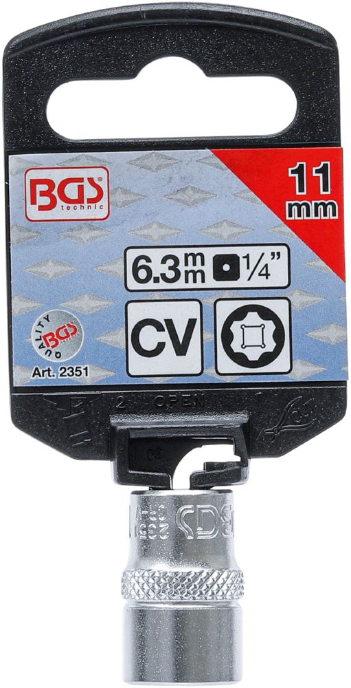 Produktbild Steckschlüssel Einsatz Super Lock Innenvierkant 1/4 Zoll 11 mm bild 3