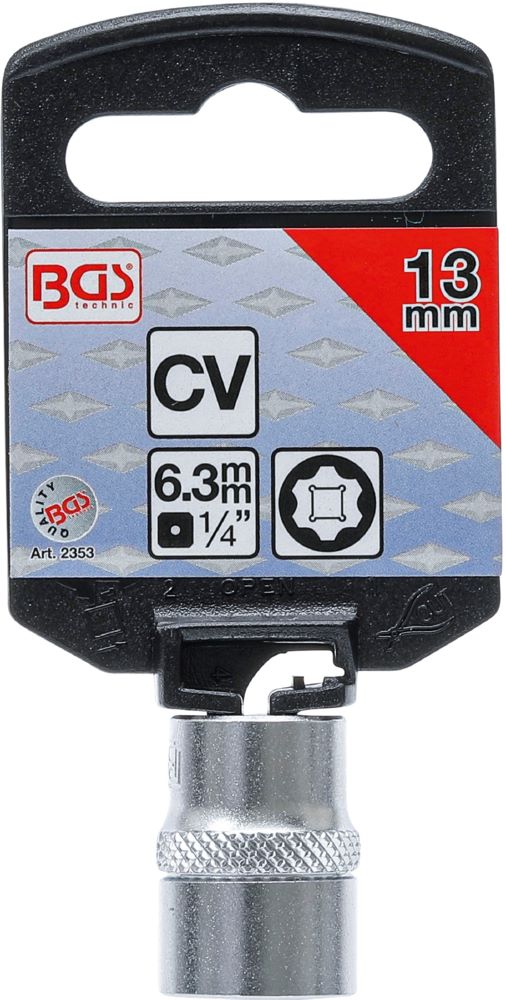 Produktbild Steckschlüssel Einsatz Super Lock Innenvierkant 1/4 Zoll 13 mm bild 3