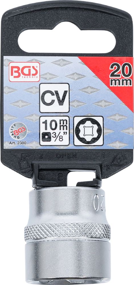 Produktbild Steckschlüssel Einsatz Super Lock Innenvierkant 3/8 Zoll 20 mm bild 3