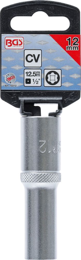 Produktbild BGS Steckschlüssel Einsatz 12 mm Super Lock Antrieb Innenvierkant 12,5 mm 1/2 Zoll bild 3