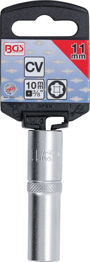 Produktbild Steckschlüssel Einsatz Super Lock tief Antrieb Innenvierkant 3/8 Zoll 11 mm bild 2