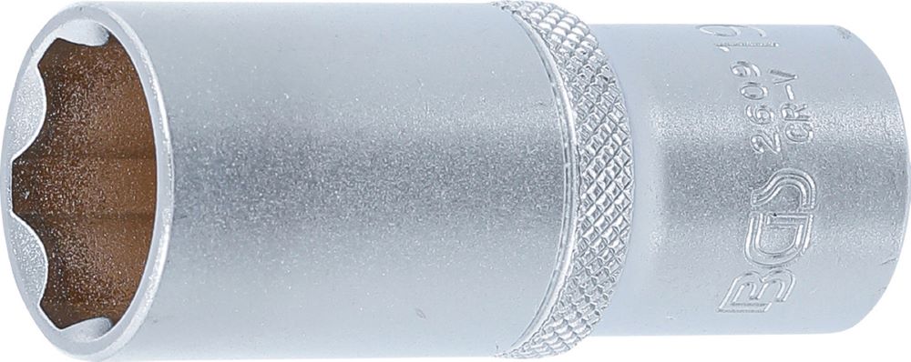 Produktbild BGS Steckschlüssel Einsatz Super Lock tief Antrieb Innenvierkant 3/8 Zoll 19 mm