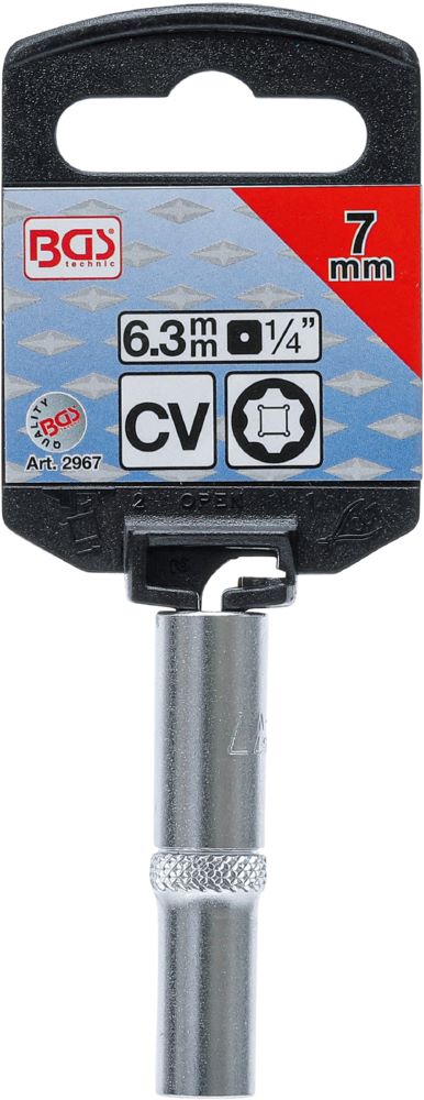 Produktbild Steckschlüssel Einsatz Super Lock tief Innenvierkant 1/4 Zoll 7 mm  bild 3