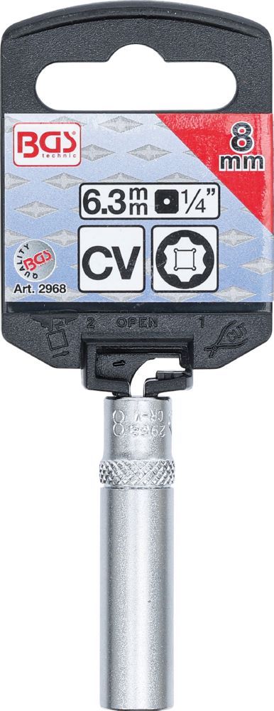 Produktbild Steckschlüssel Einsatz Super Lock tief Innenvierkant 1/4 Zoll 8 mm  bild 3