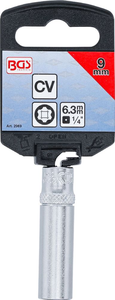 Produktbild Steckschlüssel Einsatz Super Lock tief Innenvierkant 1/4 Zoll 9 mm  bild 4