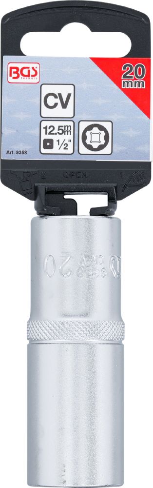 Produktbild Steckschlüssel Einsatz Super Lock tief Antrieb Innenvierkant 1/2 Zoll 20 mm bild 3