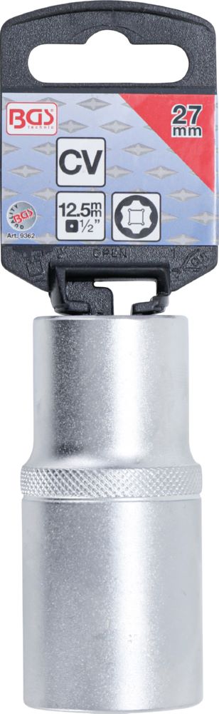 Produktbild Steckschlüssel Einsatz Super Lock tief Antrieb Innenvierkant 1/2 Zoll 27 mm bild 2