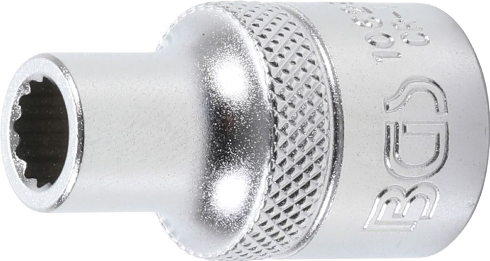 Produktbild BGS Steckschlüssel Einsatz 8 mm Zwölfkant Antrieb Innenvierkant 12,5 mm 1/2 Zoll