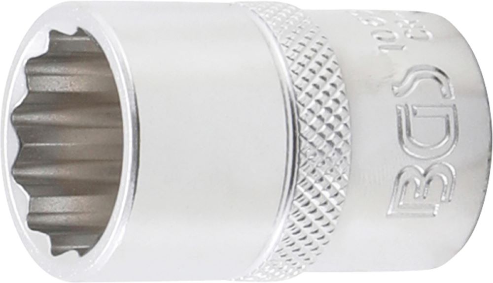 Produktbild BGS Steckschlüssel Einsatz 18 mm Zwölfkant Antrieb Innenvierkant 12,5 mm 1/2 Zoll