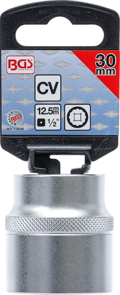 Produktbild BGS Steckschlüssel Einsatz 30 mm Zwölfkant Antrieb Innenvierkant 12,5 mm 1/2 Zoll bild 3