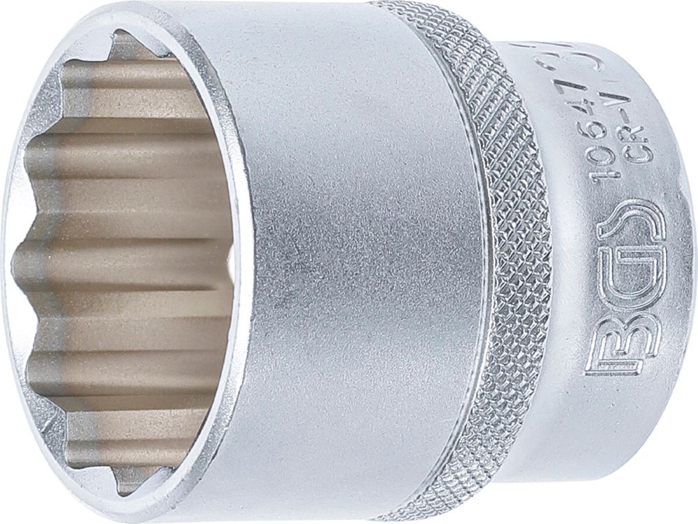 Produktbild BGS Steckschlüssel Einsatz 32 mm Zwölfkant Antrieb Innenvierkant 12,5 mm 1/2 Zoll