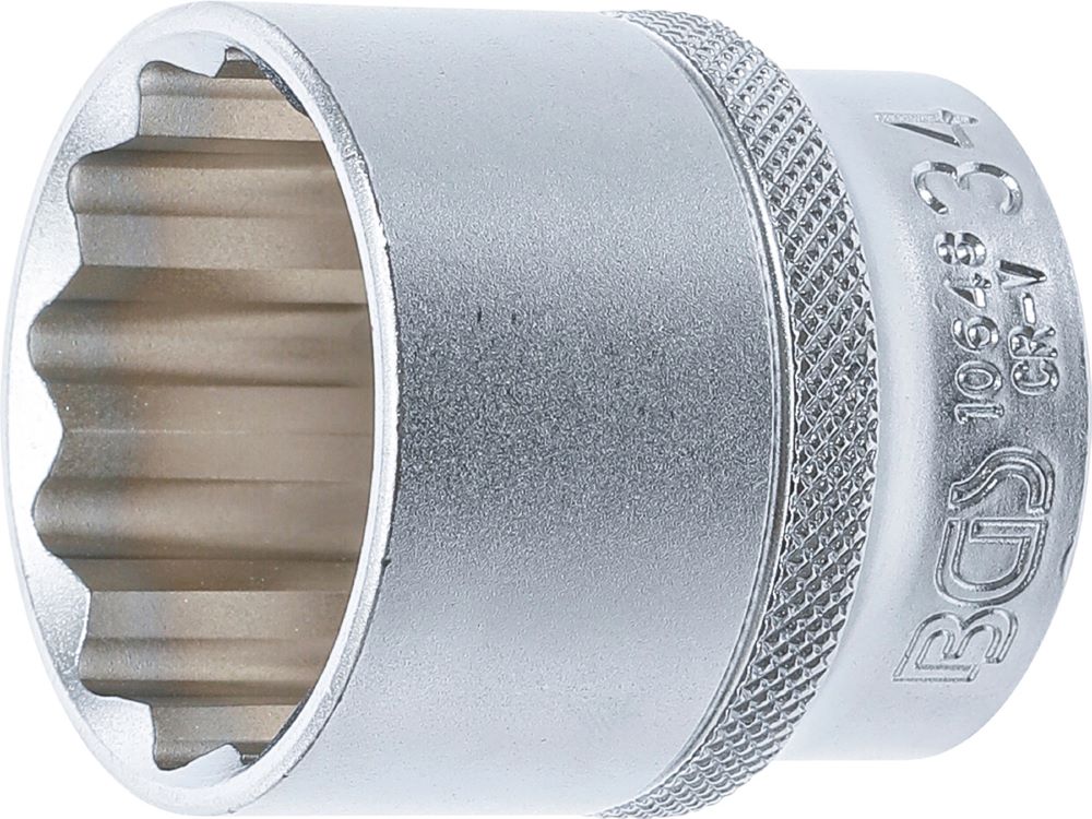 Produktbild BGS Steckschlüssel Einsatz 34 mm Zwölfkant Antrieb Innenvierkant 12,5 mm 1/2 Zoll
