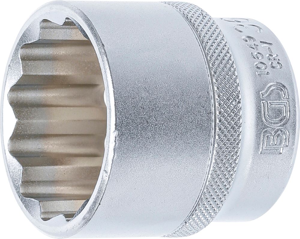 Produktbild BGS Steckschlüssel Einsatz Zwölfkant Antrieb Innenvierkant 12,5 mm 1/2 Zoll 36 mm