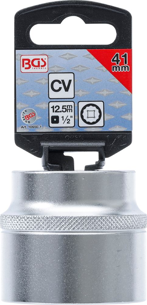 Produktbild BGS Steckschlüssel Einsatz 41 mm Zwölfkant Antrieb Innenvierkant 12,5 mm 1/2 Zoll bild 3
