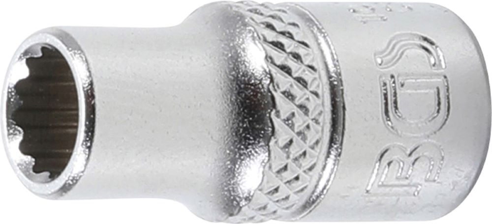 Produktbild BGS Steckschlüssel Einsatz Zwölfkant Antrieb Innenvierkant 1/4 Zoll 6,0 mm