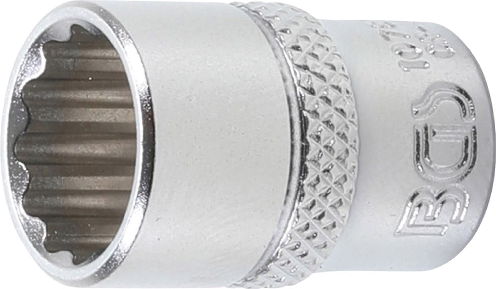 Produktbild BGS Steckschlüssel Einsatz Zwölfkant Antrieb Innenvierkant 1/4 Zoll 12,0 mm
