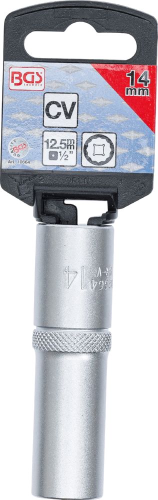 Produktbild Steckschlüssel Einsatz Zwölfkant tief Innenvierkant 1/2 Zoll 14 mm bild 3