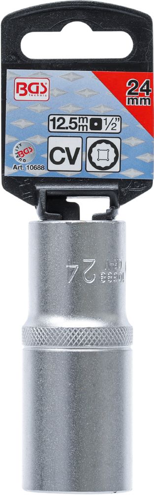 Produktbild Steckschlüssel Einsatz Zwölfkant tief Innenvierkant 1/2 Zoll 24 mm bild 3