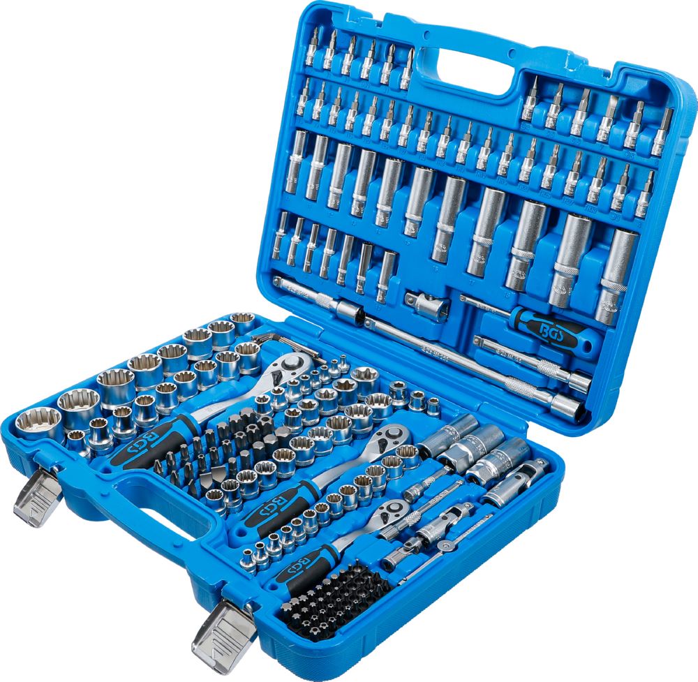 Produktbild BGS Steckschlüssel Satz 192 teilig Gear Lock Antrieb 6,3 mm / 10 mm / 12,5 mm bild 3