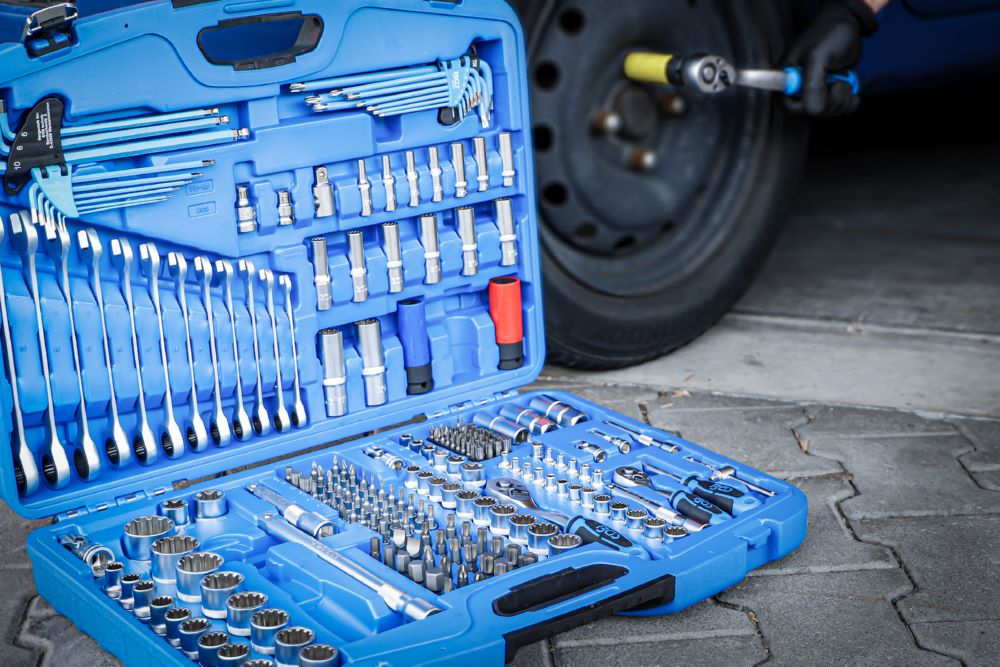 Produktbild BGS Steckschlüssel Satz Gear Lock 218 teilig bild 2