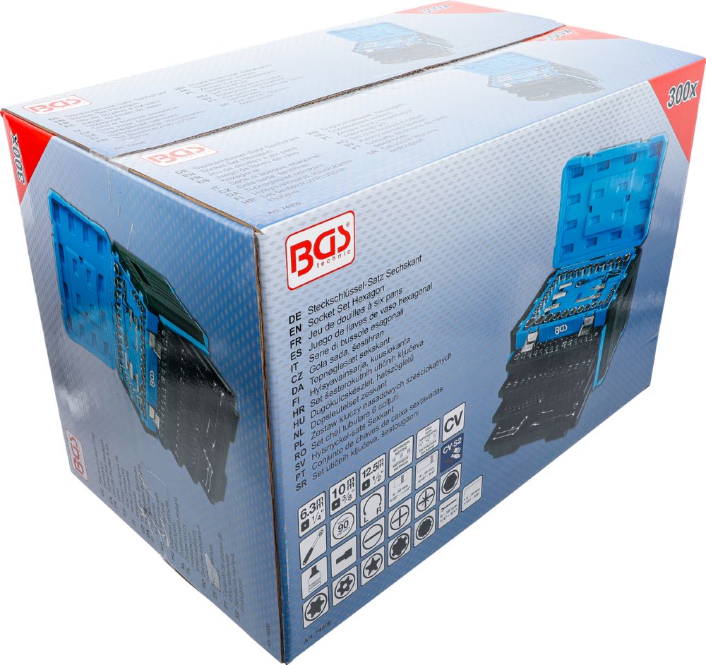 Produktbild BGS Steckschlüssel Satz Sechskant 300 teilig Metrisch bild 8