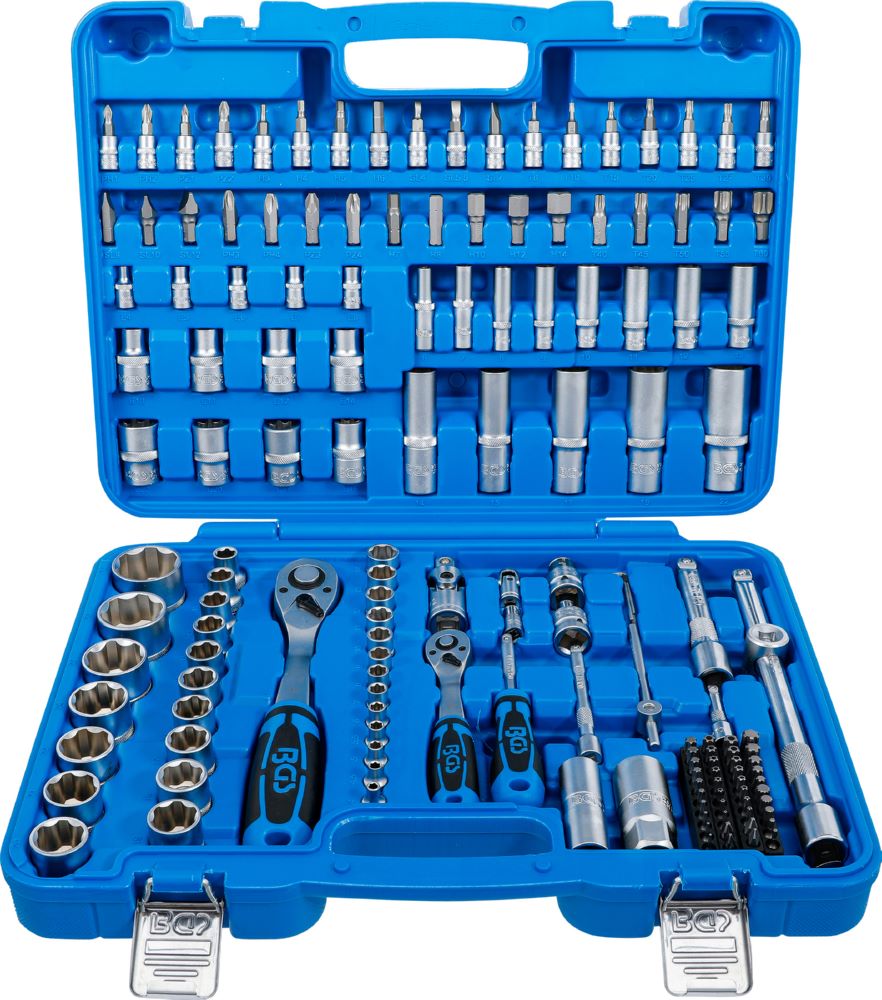 Produktbild BGS Steckschlüssel Satz 150 teilig Wellenprofil Antrieb 6,3 mm / 12,5 mm