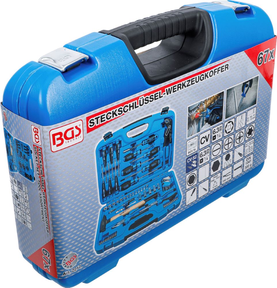 Produktbild Steckschlüssel Werkzeugkoffer 67 teilig bild 8