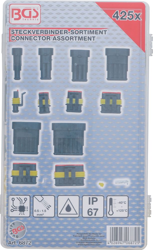 Produktbild BGS Steckverbinder Sortiment 425 teilig bild 3