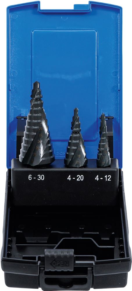 Produktbild BGS Stufenbohrer Satz Durchmesser 4 - 30 mm 3 teilig