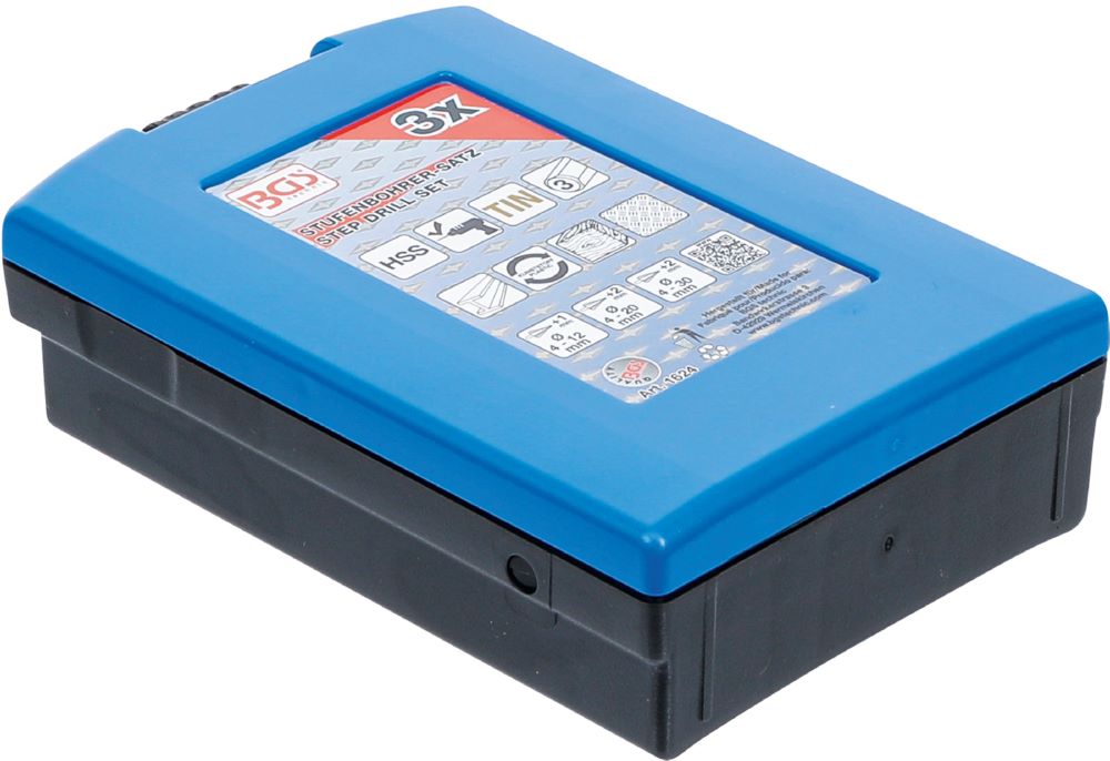 Produktbild Stufenbohrer Satz titannitriert Durchmesser 4 - 30 mm 3 teilig bild 5