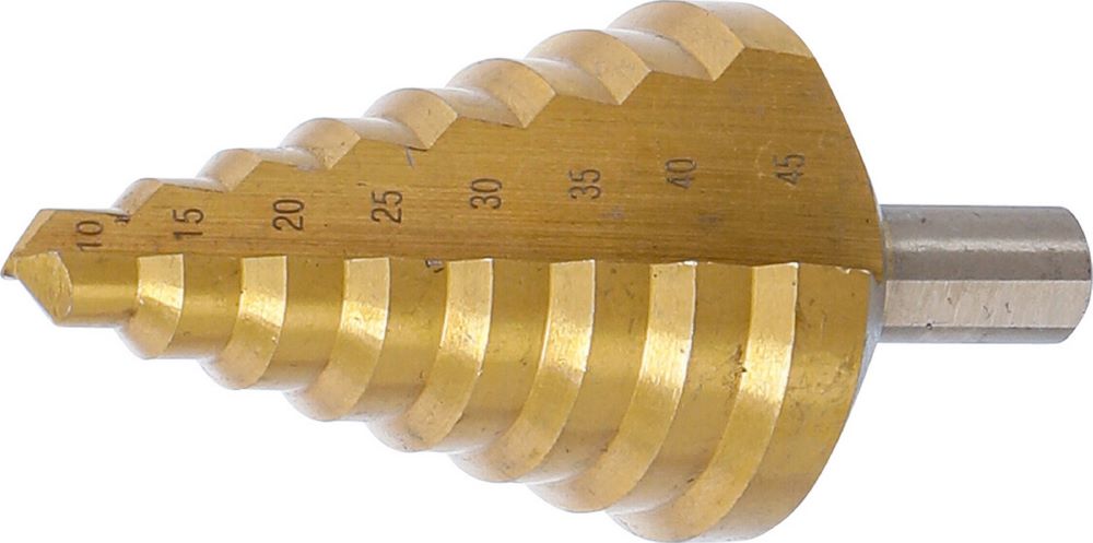 Produktbild BGS Stufenbohrer titan-nitriert Durchmesser 10 - 45 mm