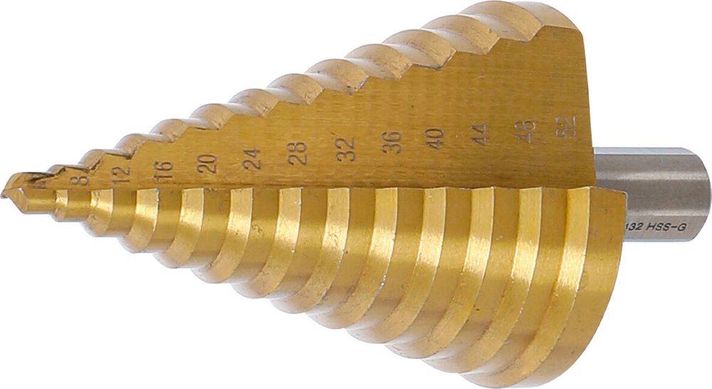 Produktbild BGS Stufenbohrer titan-nitriert Durchmesser 6 - 52 mm
