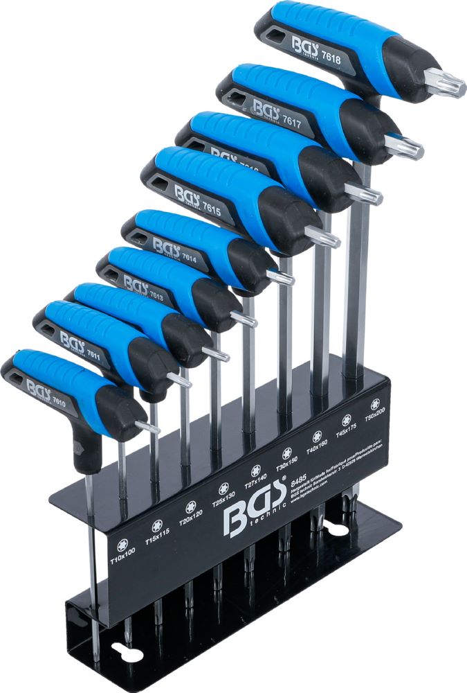 Produktbild BGS T-Griff Schlüssel-Satz T10 - T50 9 teilig T-Profil