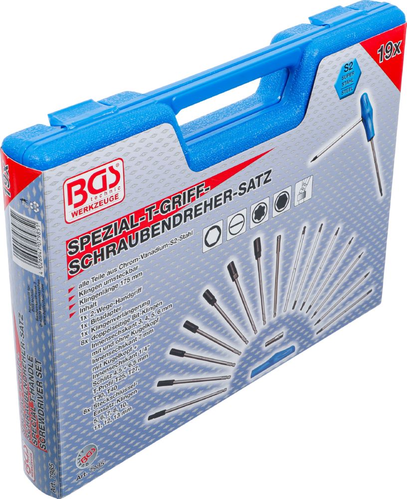Produktbild BGS T-Griff Schraubendreher und Steckschlüssel Satz 19 teilig bild 8