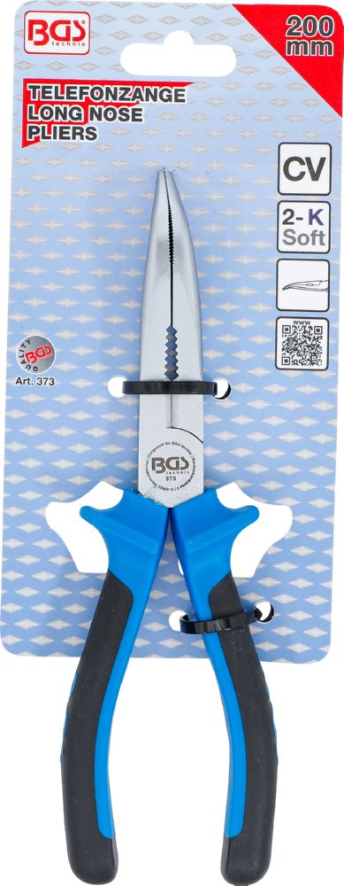 Produktbild BGS Telefonzange gebogen 200 mm Blau bild 4