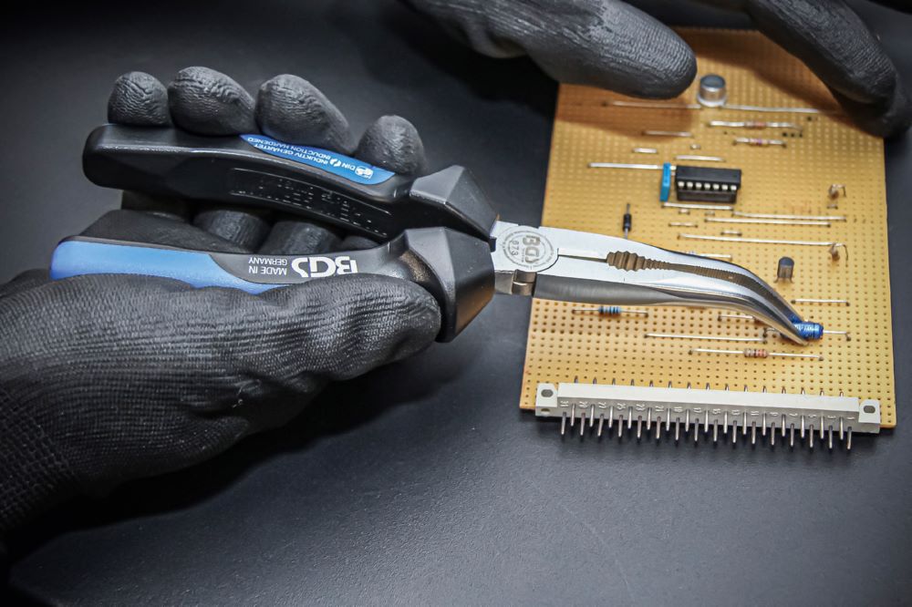 Produktbild BGS Telefonzange mit Schneide gebogen 200 mm bild 4