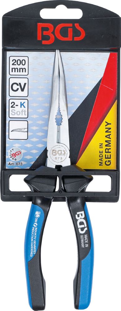 Produktbild BGS Telefonzange mit Schneide gebogen 200 mm bild 6