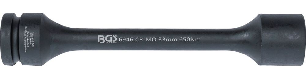 Produktbild Torsions Kraft Steckschlüssel Sechskant Antrieb vierkant 1 Zoll 33 mm 650 Nm bild 3