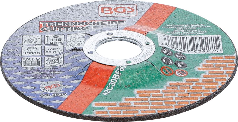 Produktbild Trennscheibe für Stein Durchmesser 115 x 2,5 x 22,2 mm Type 42 bild 3