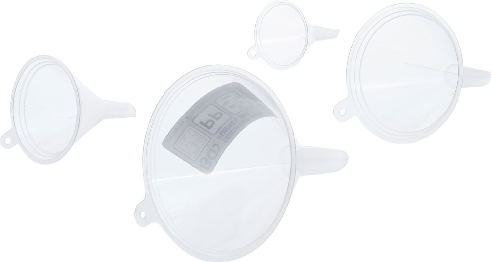 Produktbild Trichter Satz lebensmittelecht Durchmesser 55 - 125 mm 4 teilig bild 2