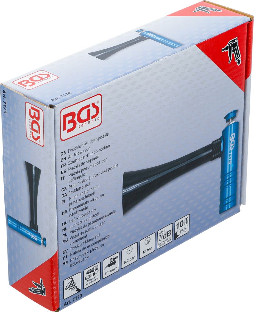 Produktbild BGS Turbo Druckluft Ausblaspistole Luftverbrauch 170 l/min 6,2 bar bild 7
