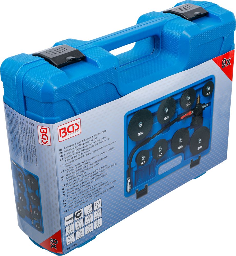 Produktbild BGS Turbolader Ladeluft System Prüfkoffer Satz 9 teilig bild 5