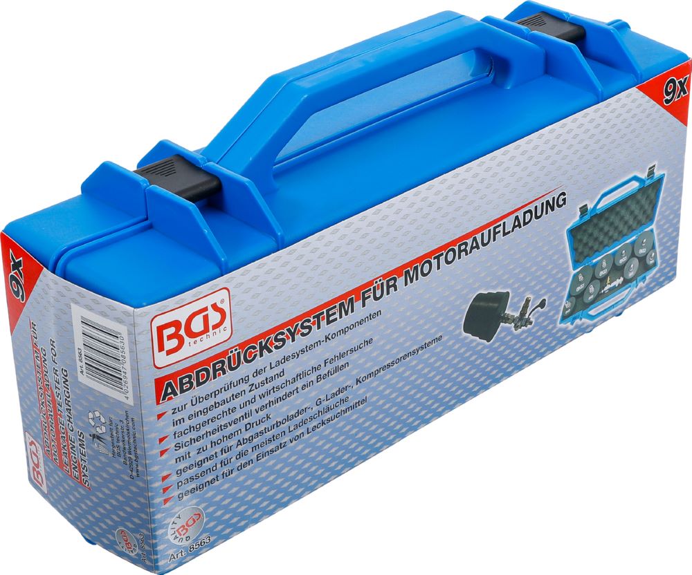 Produktbild BGS Turbolader Ladeluft System Prüfkoffer Satz 9 teilig bild 6